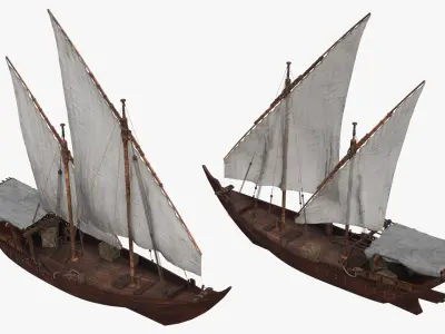  Wooden Traditional Boats Collection 3 