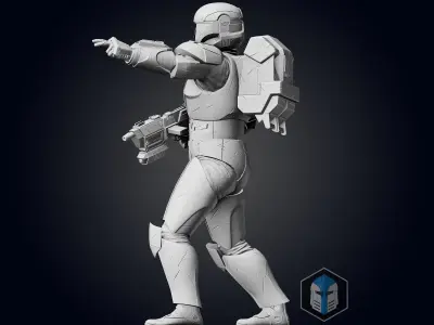Republic Commando Figurine - Pose 3 3D print model