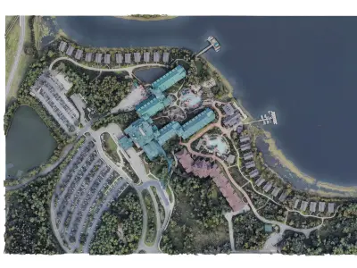 Disney Wilderness Lodge Orlando 3D model