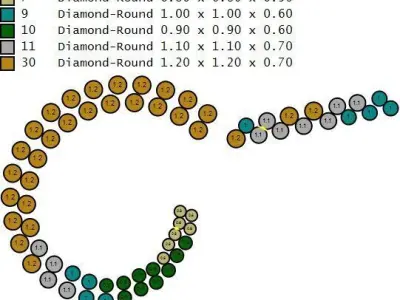 Golden Spiral Earrings  3D print model