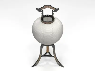 OUCHI LANTERN Low-poly 3D model
