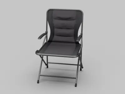 Padded Folding Chair 3D model