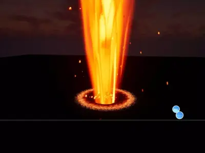 Unreal Engine 5 Stunning Lava Eruptions with Niagara animation  Low-poly 3D model