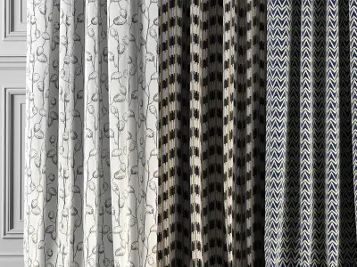 Curtain Set 65 3D model