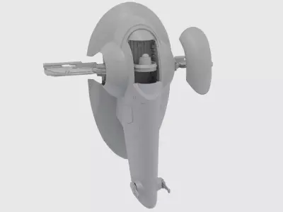 Slave 1 3D-print star wars fighter plane 3D print model