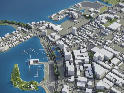 Sarasota Low-poly 3D model