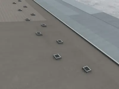 LBSF Hangar 5 Low-poly 3D model