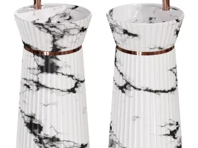 Floor standing washbasin Breeze 3D model