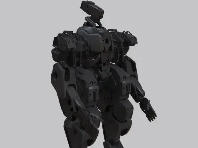 mech robot Grans scifi automat  3D model
