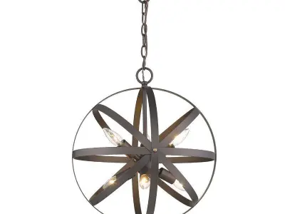 Hinckley Light Dimmable Globe Chandelier 3D model