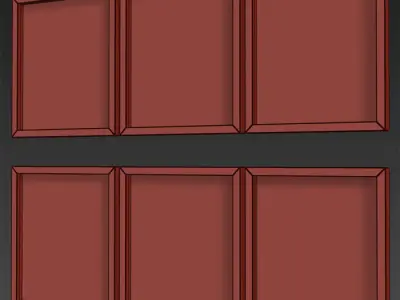 PETER FOUCAULT SET-02 Framed Low-poly 3D model