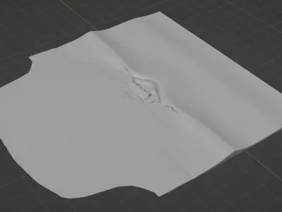 Realistic Barreling Beach Wave for Surfing 3D model