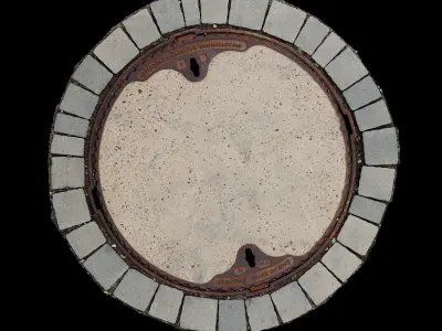 Manhole cover 02 Texture