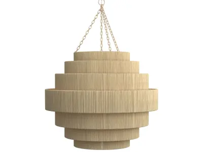 Palecek Everly Pendant Rope Lamp 3D model