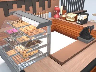 Stall Coffee 3D model