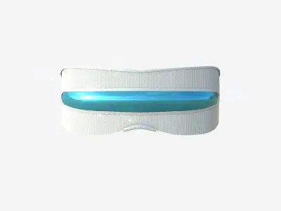 SciFi Glasses I03 White Blue - Character Design Fashion Low-poly 3D model