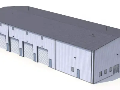 10 PBR Industrial Buildings Collection 3D Model Pack