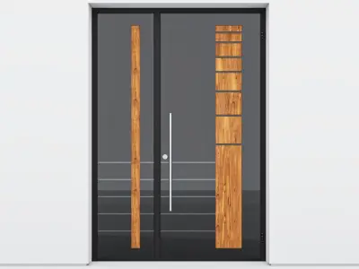 Aluminium door 111 3D model
