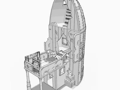 La Dorada Scout Tower 3D print model