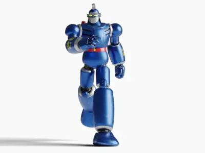 Tetsujin 28 Robot Low-poly 3D model