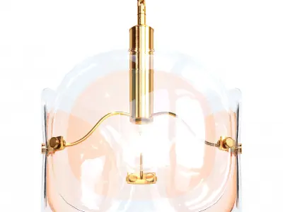 TRINO glass pendant light 3D model