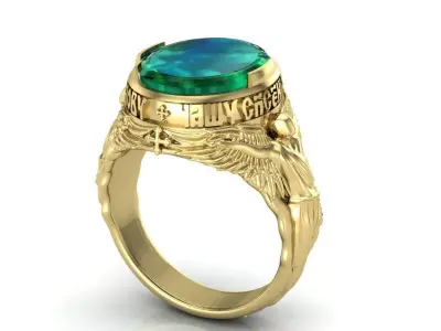 ring angel 3D print model