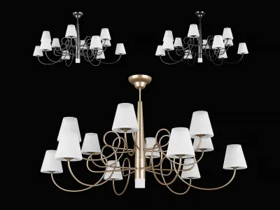 81413x Vortico Lightstar Chandelier 3D model