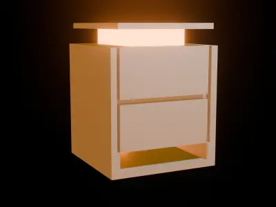 The comfortable furniture in bedroom 3D model 3D model