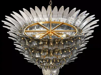 Palmette ceiling lamp 3D model