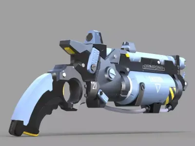 Science Fiction Gun 5 3D model