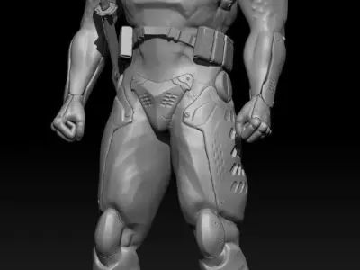 Gray Fox 3D model
