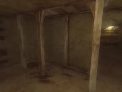 Catacombs Modular Low-poly 3D model