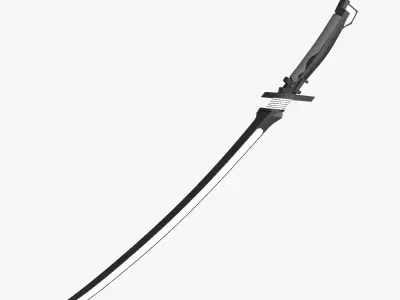 Fantasy Sci-Fi Sword v3  Low-poly 3D model