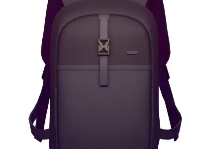 Cartoon High Poly Subdivision Backpack Low-poly 3D model