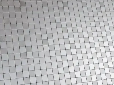 Silver Metal Powdered Plaster PBR Seamless Texture