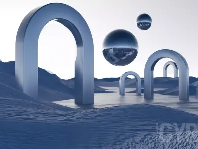 Surreal Landscape Design 3D model