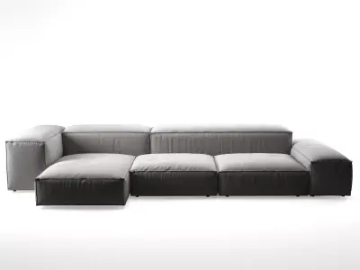 E C modern sectional sofa 3D model
