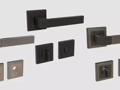 Door Handles for ArchViz Projects - Style MH28 3D model