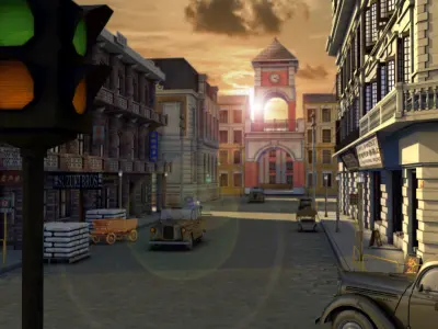 Shanghai old street of Shanghai alley to the library 3D model