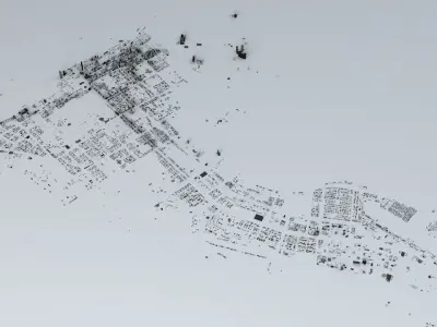 Abu Dhabi Streets and Buildings 3D model