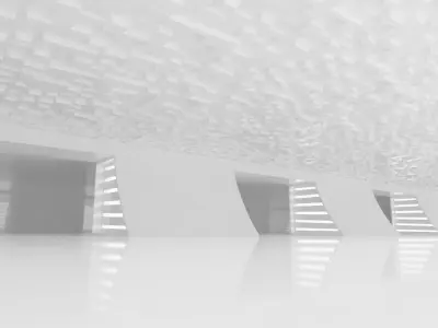 Concept space interior empty room 5 Low-poly 3D model