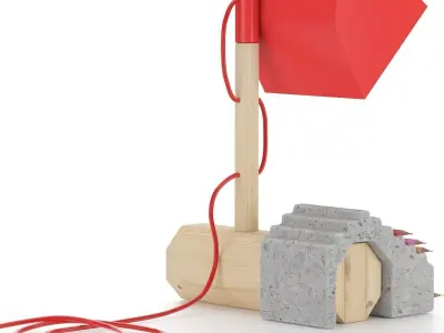 Table lamp for children Free 3D model
