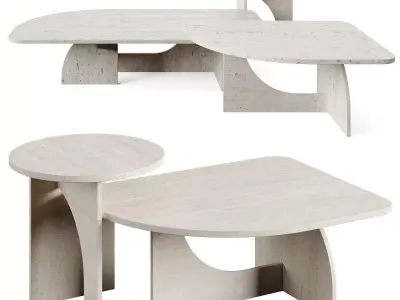 Gallotti Radice Selce Coffee Table  Low-poly 3D model