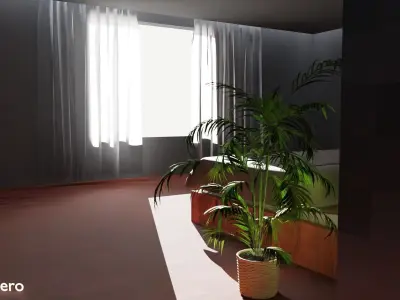 Bedroom Interior - Blender - Cycles X Render 3D model