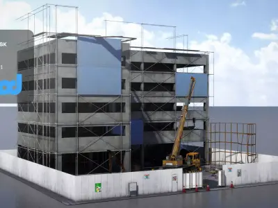 construction site 3D model from CGTrader