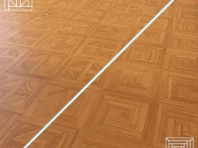Parquet - Laminate - Wooden Floor 2 In 1 Low-poly 3D model 203