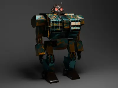 Highly Detailed Robot 3D model