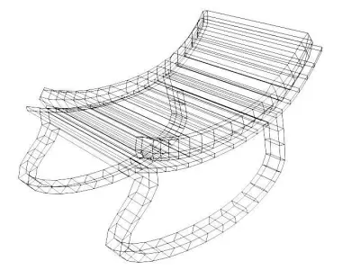 Rocking Baby Chair 3D model