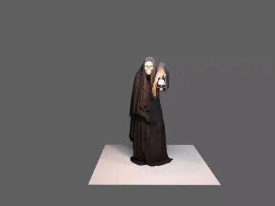 Reaper Character Rigged Animated Game Ready Low-poly 3D model