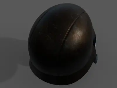 Helmet gas mask scifi military combat fantasy armor  Low-poly 3D model